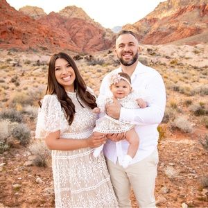 Ivycity Sicily Dress with Flutter Sleeves mom and mini